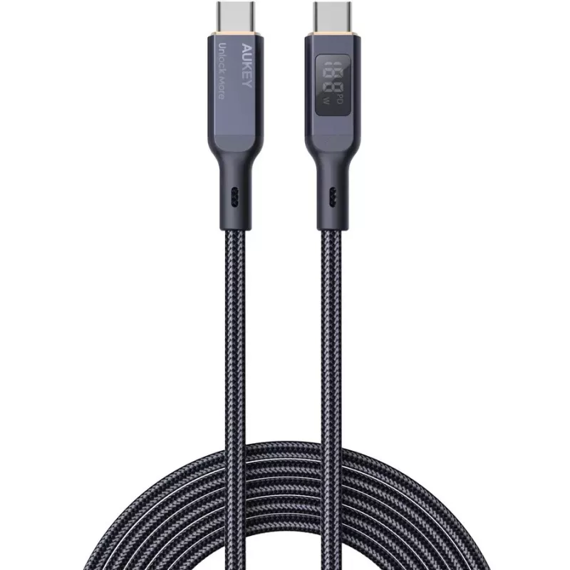 Cable USB AUKEY CB-MCC102 1,8 m USB-C Negro 480 Gbit/s