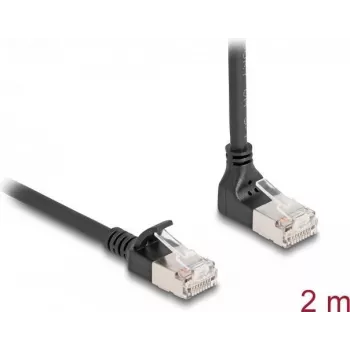 Cable de red DeLOCK RJ45 Cat.6A 2 m negro