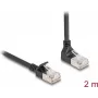 Cable de red DeLOCK RJ45 Cat.6A 2 m negro