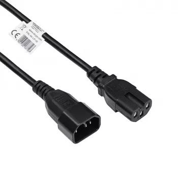Cable de alimentación para servidor Akyga AK-UP-06 IEC C14 a C15, 1,8 m, negro