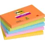 Notas adhesivas 3M 655-5SS-BOOS rectangulares azul - verde - naranja - rosa - amarillo 90 hojas (655-5SS-BOOS)