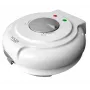 Gofrera Adler AD 3038 – gofre redondo individual, 1500 W, termostato regulable, placas antiadherentes, gris/blanco