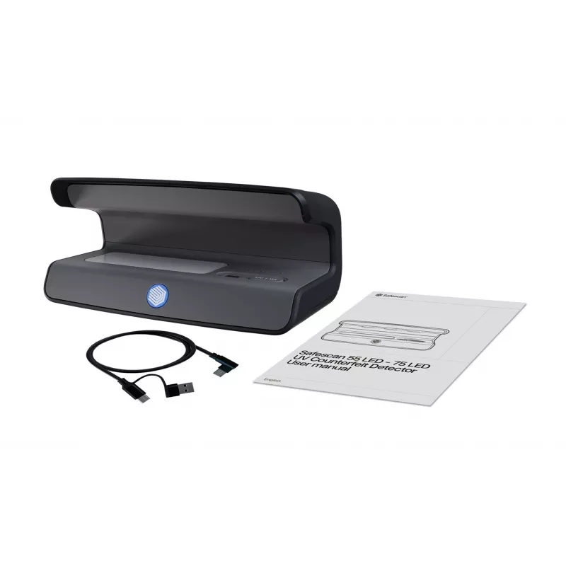 Detector de billetes falsos Safescan 131-0723 negro UV multdivisa