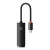 Adaptador de red Baseus Lite Series USB-C a RJ45 (negro)
