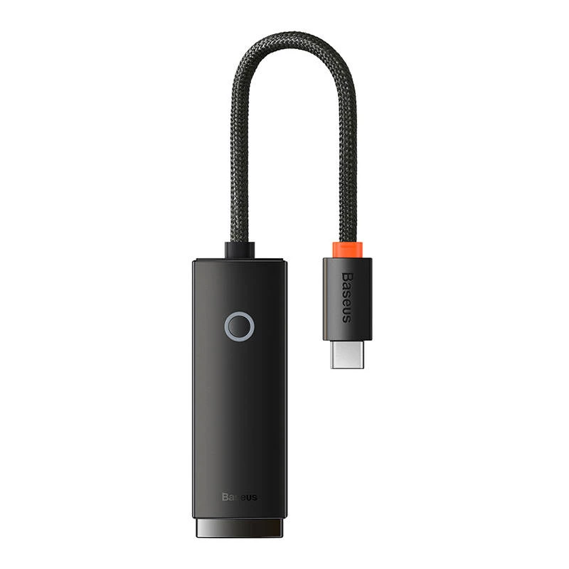 Adaptador de red Baseus Lite Series USB-C a RJ45 (negro)