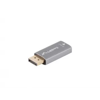 Lanberg AD-DP-HD-03 adaptador de cable de vídeo 0 m DisplayPort HDMI Plateado