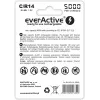 Pila cilíndrica recargable NiMH everActive EVHRL14-5000, 1,2 V, 2 uds., 51,5 mm de altura