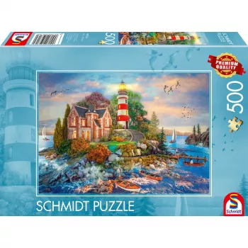 Leuchtturm am Felsen, puzzle 500 piezas