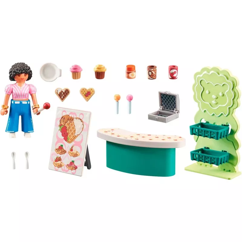 Playmobil 71540 My Life: puesto de dulces