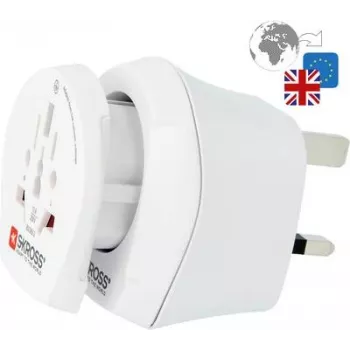 Adaptador de viaje Skross 1.500231-E CO W a UK2 (1.500231-E)