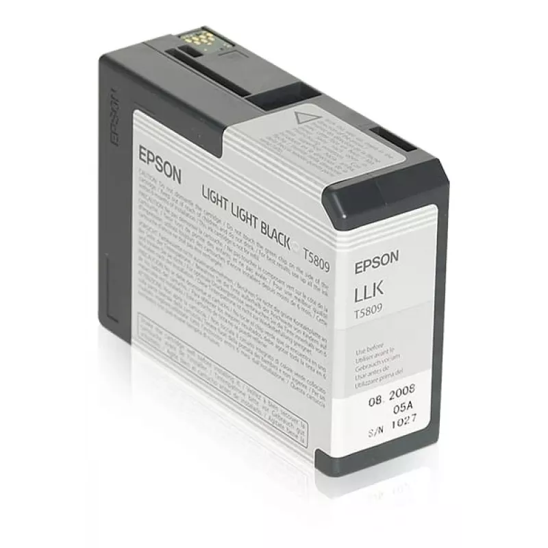 Epson Singlepack Light Light Black T580900, negro claro claro, tinta pigmentada, 80 ml, 1 unidad