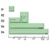 GMK Kit adicional, teclas ABS, Double-Shot, set de ampliación para ISO y ANSI - verde pastel
