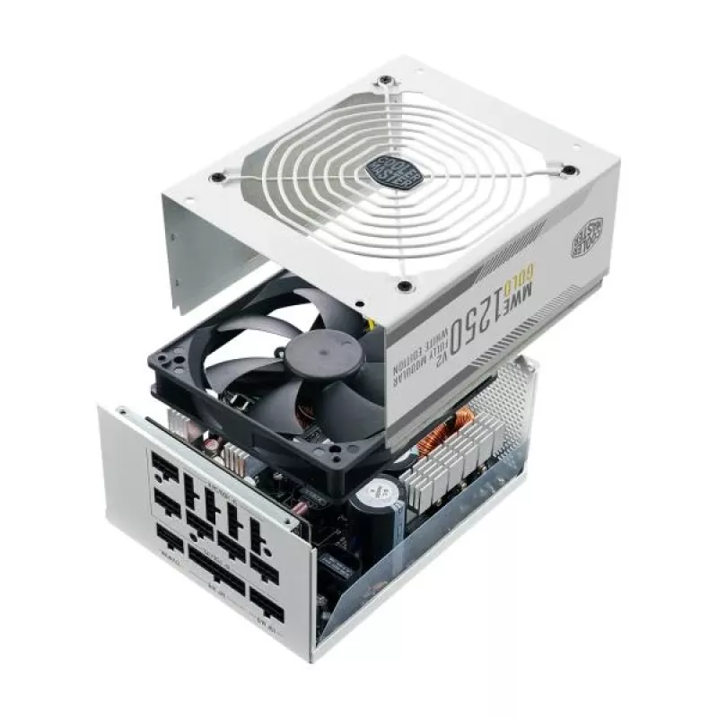 Fuente de alimentación MWE Gold V2 1250W 80+GOLD ATX 3.0 blanca