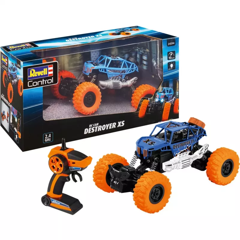 Coche RC Off-Road REVELL Destroyer XS 24594 escala 1:10 – modelo teledirigido eléctrico