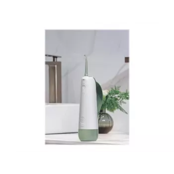 Oclean W10 irrigador bucal portátil - irrigador bucal blanco/verde con depósito de 200 ml