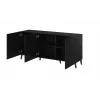 Cama Meble NOVA cómoda 155x40x72 cm, negro mate