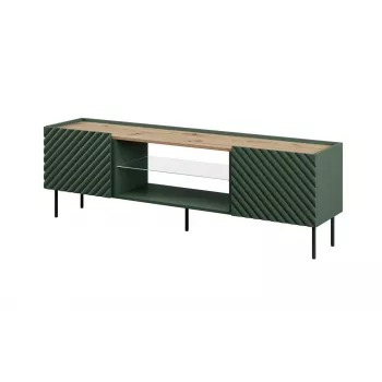 Mueble RTV EF ONDA 180.5x40xH58.39 verde (de pie o montado en pared)