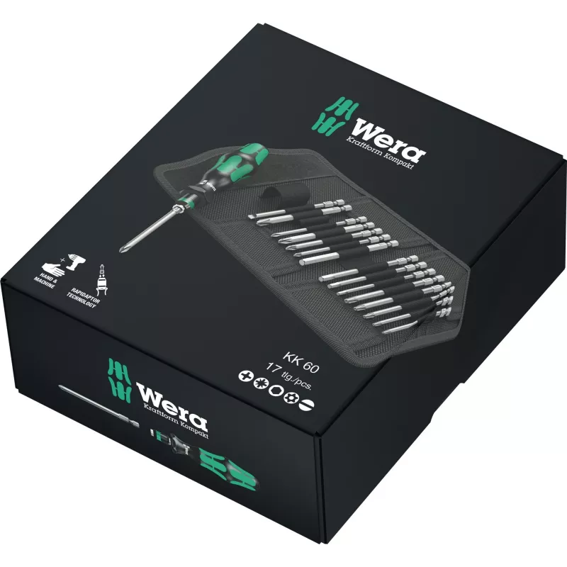 Destornillador combinado Wera Kraftform Kompakt 60 set