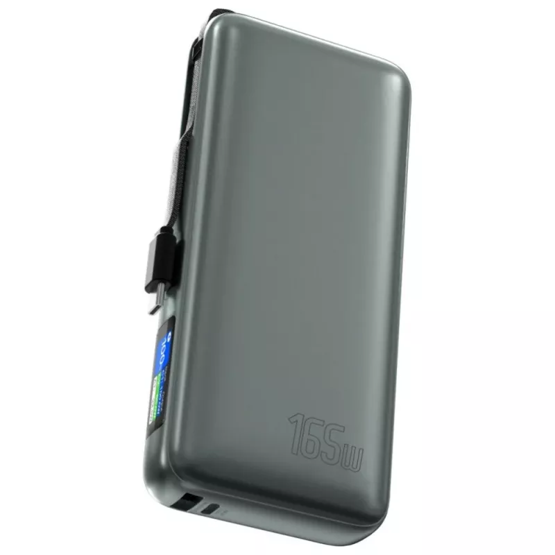 Powerbank 4smarts 541603 — Li-Ion 20000 mAh, USB-C + USB-A, 165W de potencia total, 5A, gris