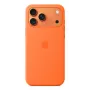 Funda de silicona Apple iPhone 17 Pro Max con MagSafe naranja