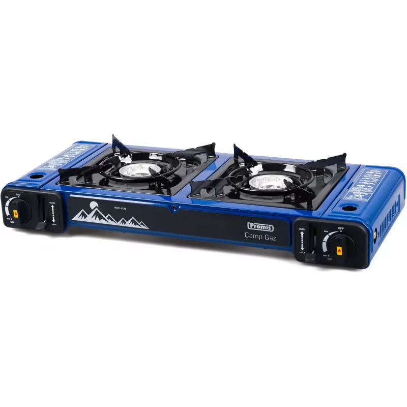Hornillo de gas de camping PROMIS de 2 fuegos
