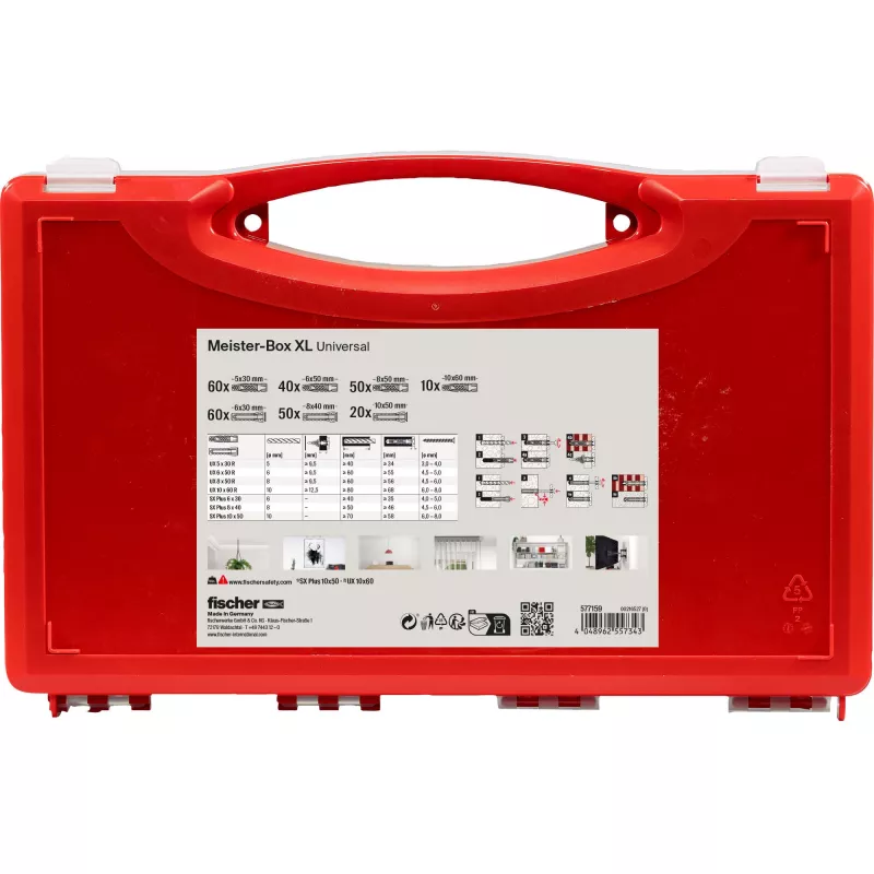 fischer 577159 Meister-Box XL caja surtida de tacos 290 unidades (577159)