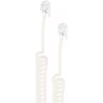 Cable de teléfono ShiverPeaks BS70135-7.5 7,5 m blanco