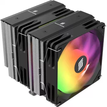 Disipador CPU Silentware Titan RGB de doble torre con 6 heatpipes y 2 ventiladores PWM A-RGB de 120 mm