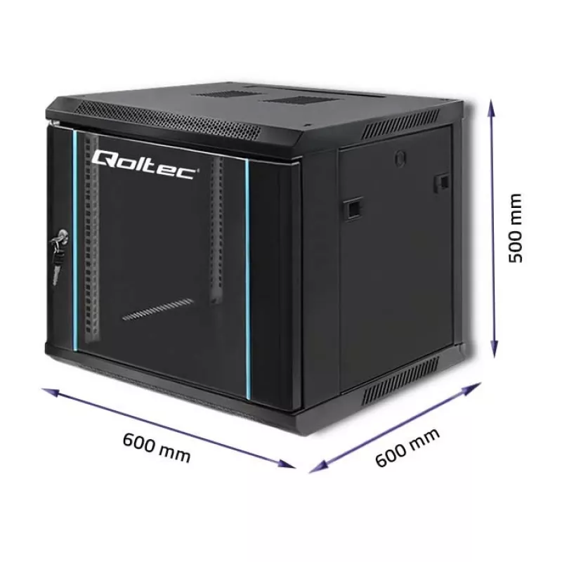 Armario de red QOLTEC 9U Modelo 54466 – bastidor abierto 9U armario de montaje en servidor/rack