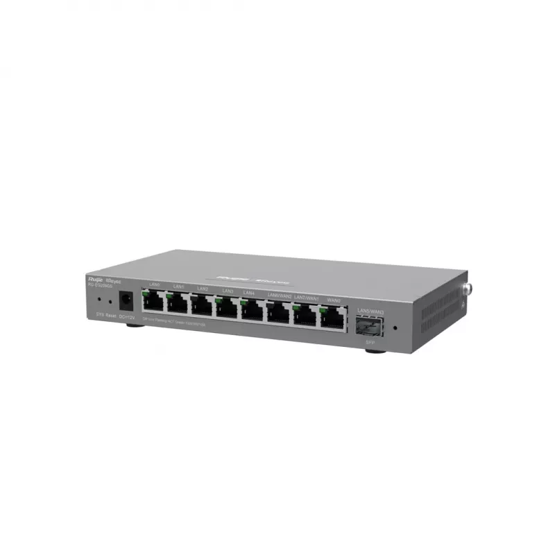 Ruijie Reyee RG-EG209GS router/controlador Gigabit de 9 puertos gestionado en la nube, 8x GbE, 1x SFP, VPN