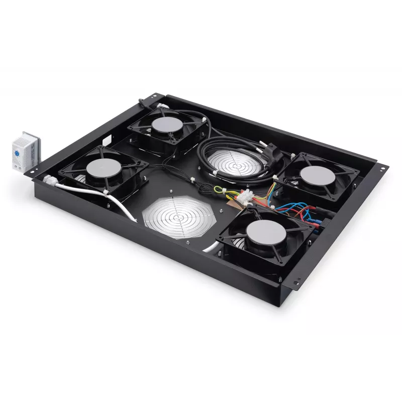 Unidad de ventilador de techo Digitus DN-19 FAN-4-SRV-B