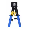 Alicate de crimpado Alantec NI040 para conectores RJ-45, estructura de acero, mangos de plástico, negro/azul
