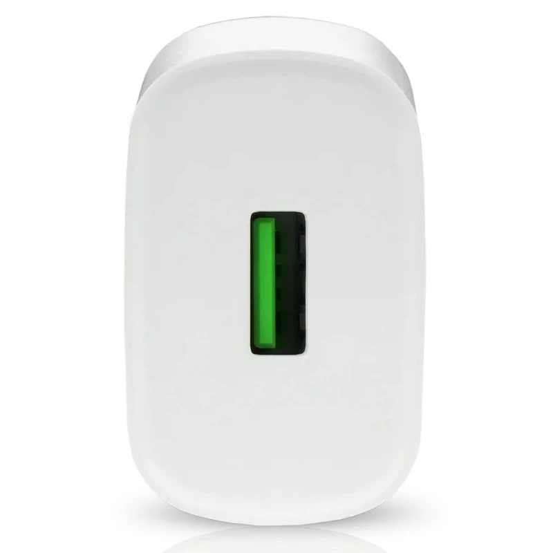 Cargador de teléfono 1x USB 18 W QC 3.0 blanco