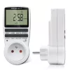 Temporizador electrónico QOLTEC PC0628 con pantalla LCD, cuenta atrás de 24 horas