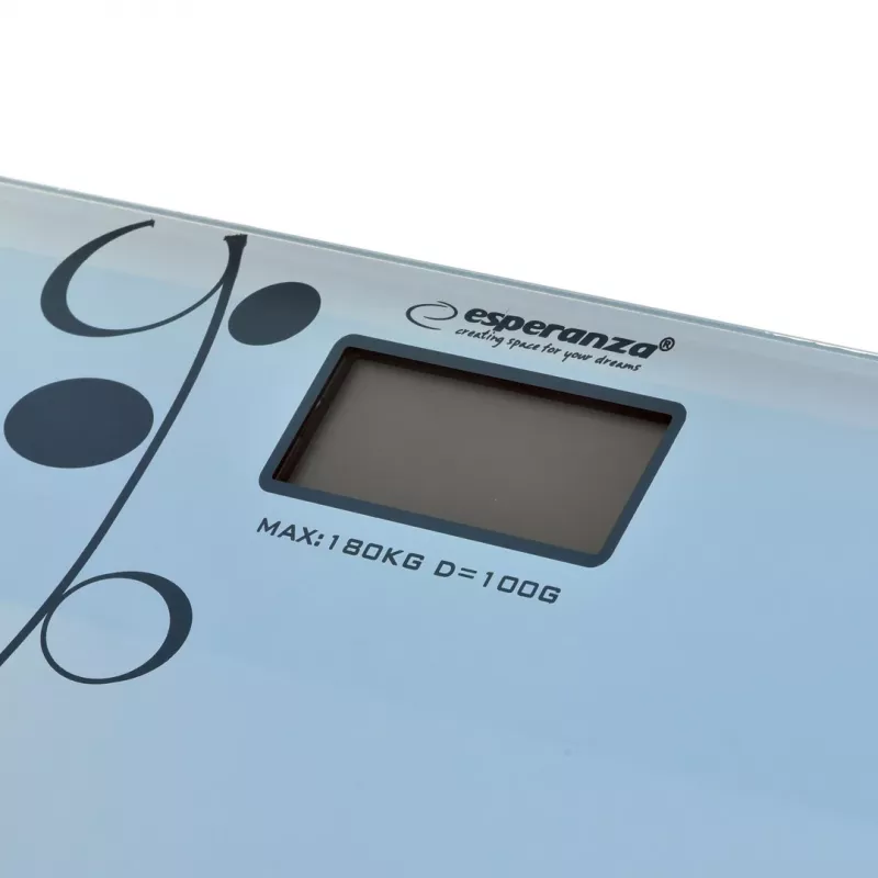 Báscula de baño Esperanza Zumba EBS005 - electrónica, 180 kg, cristal blanco