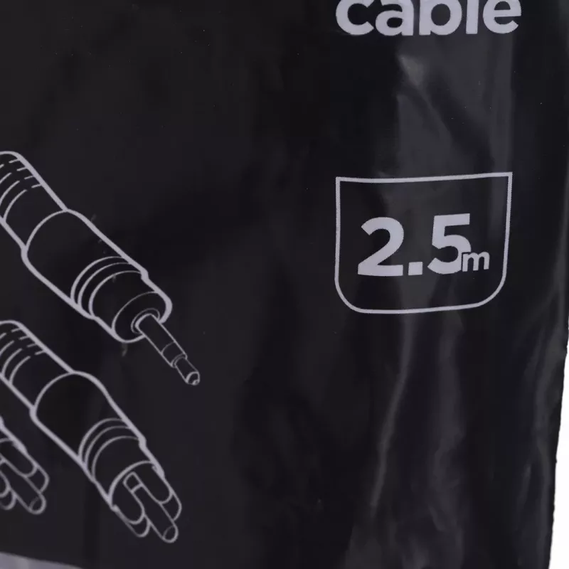 Gembird 2,5 m, 3,5 mm/2xRCA, M/M Cable de audio negro, rojo, blanco