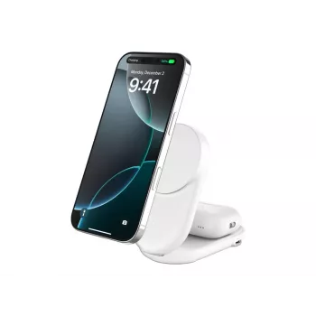 Cargador inalámbrico Belkin Qi2 de interior USB carga rápida blanco 1,5 m