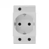 Toma de corriente CEE 7/3 DeLOCK 11469 gris claro 250V 16A
