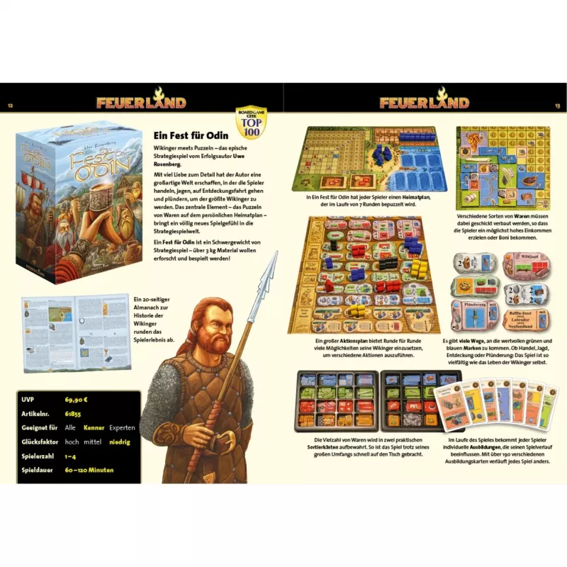 Feuerland 61855 juego de mesa de estrategia
