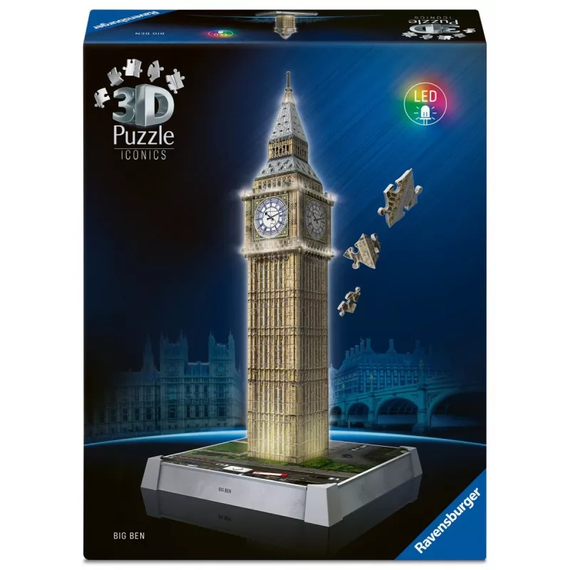 Puzle 3D Big Ben Clock Tower Londres