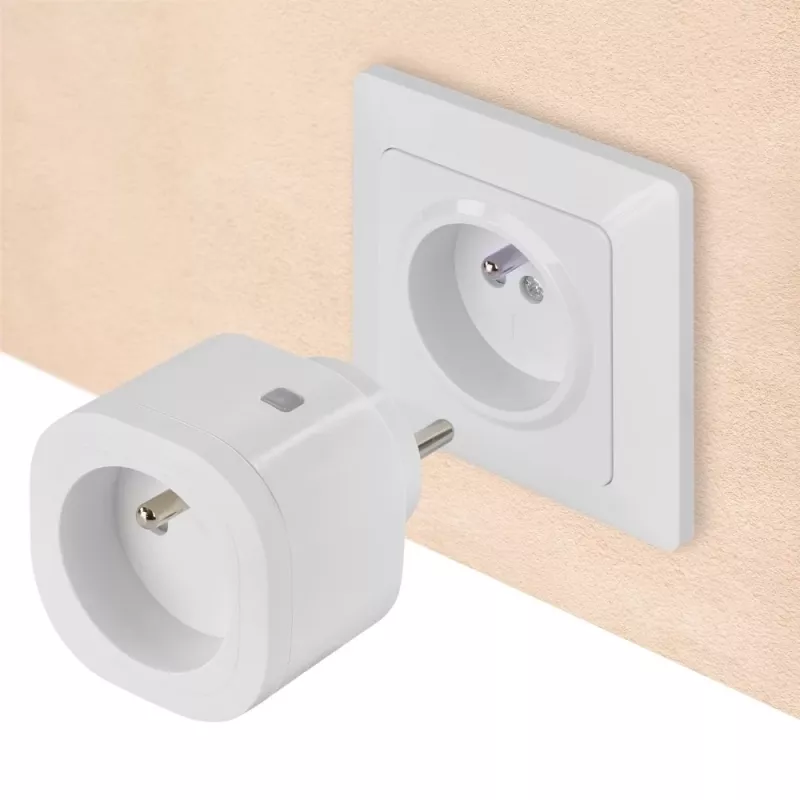 Enchufe de red Omajin OSP-FR-01-EC estándar europeo, con toma de tierra, modelo OSP-FR-01-EC