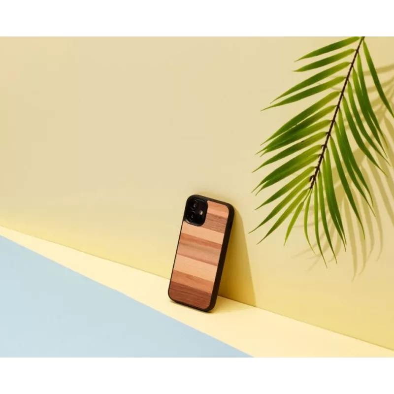 Funda para smartphone Man and Wood para iPhone 12 mini – negra