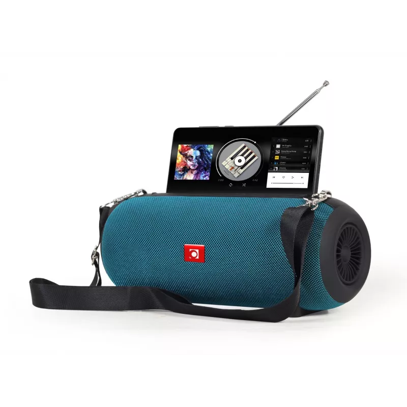 Altavoz estéreo portátil GEMBIRD SPK-BT-17-G — Bluetooth 5.1, 5 W RMS, 1200 mAh, MicroSD, FM, AUX