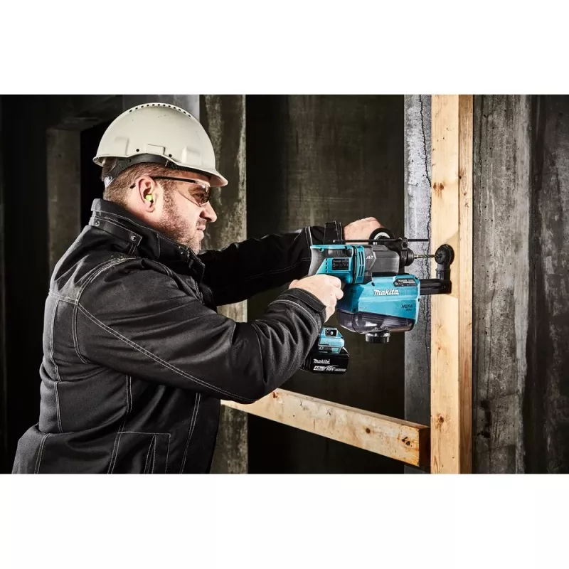 Martillo combinador a batería DHR182ZU, 18Volt, martillo perforador Azul/Negro, Bluetooth, sin batería ni cargador