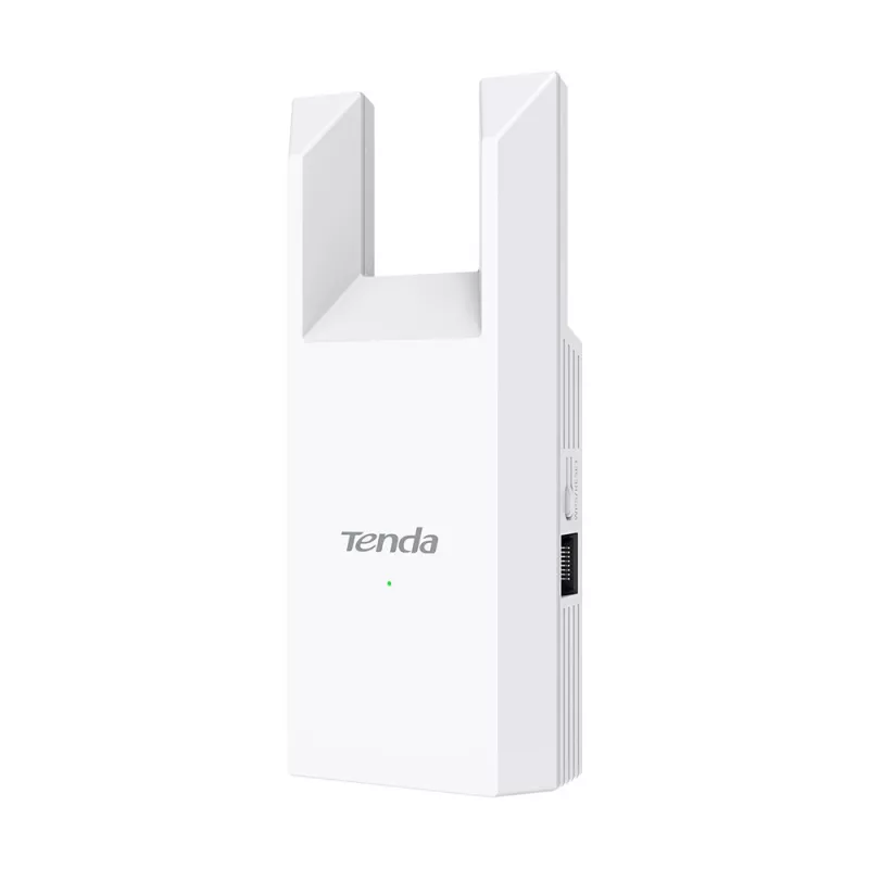 Repetidor de red TENDA T10 2,4 GHz Wi-Fi 4, 300 Mbit/s, 2 antenas externas, 1x RJ-45, blanco