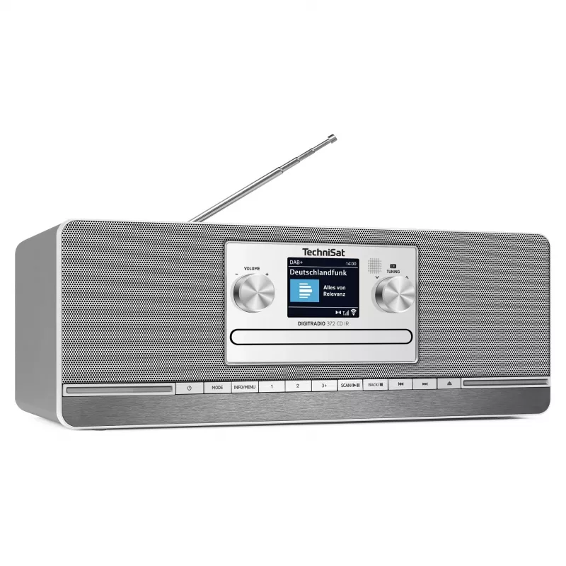 TechniSat DIGITRADIO 372 CD IR Internet analógico y digital antracita, plata