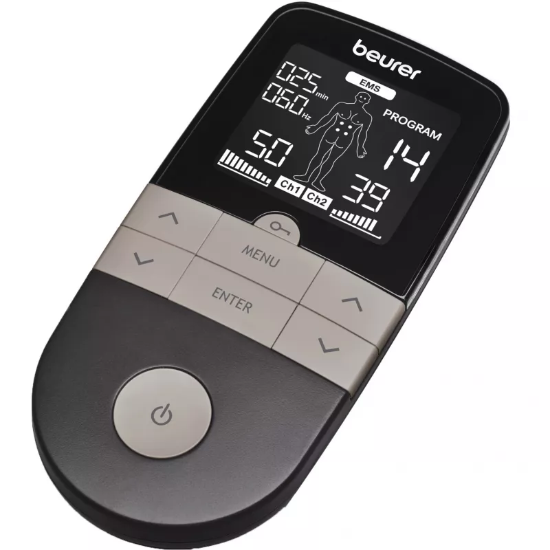 Electroestimulador TENS/EMS Beurer EM 1 RELIEF+ (modelo 60428) antracita