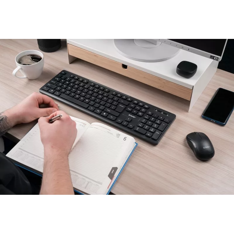 Savio KB-02 Teclado Home/Office USB QWERTY Negro