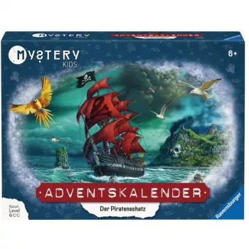 Mystery Kids calendario de adviento Der Piratenschatz, juego de rompecabezas