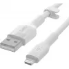Cable Belkin Cbl Scicone USB-A LTG 2M blc Blanco USB A USB C Lightning